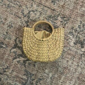 Abercrombie Structured Straw basket bag